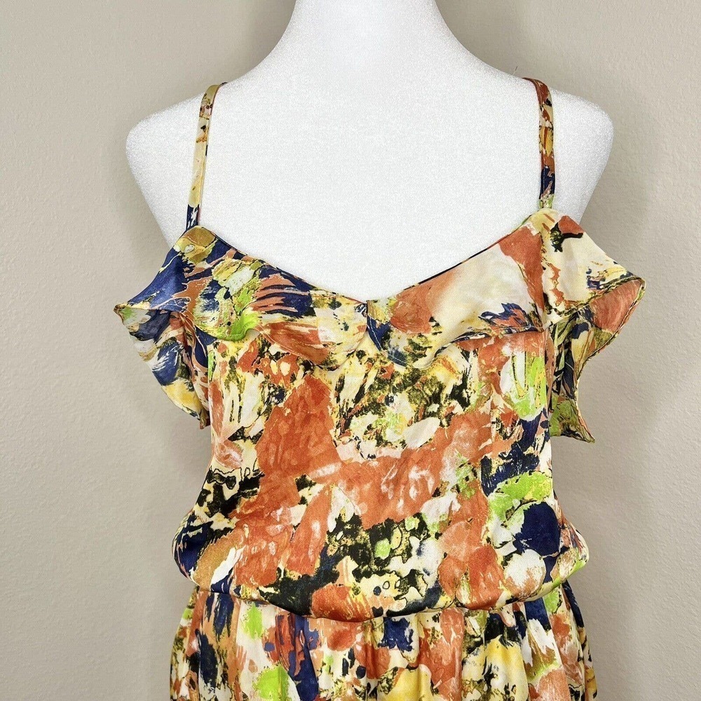 Collective Concepts Colorful Abstract Floral Slee… - image 2